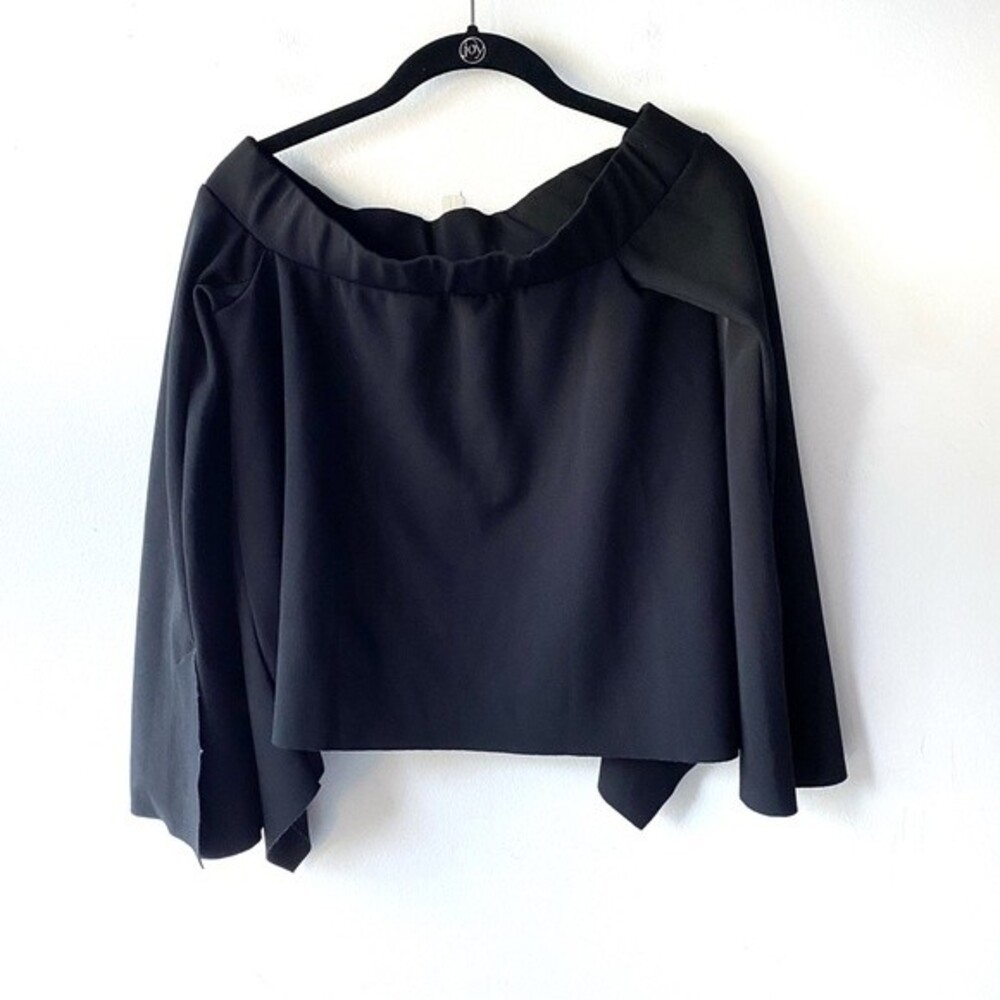 zara black off shoulder top